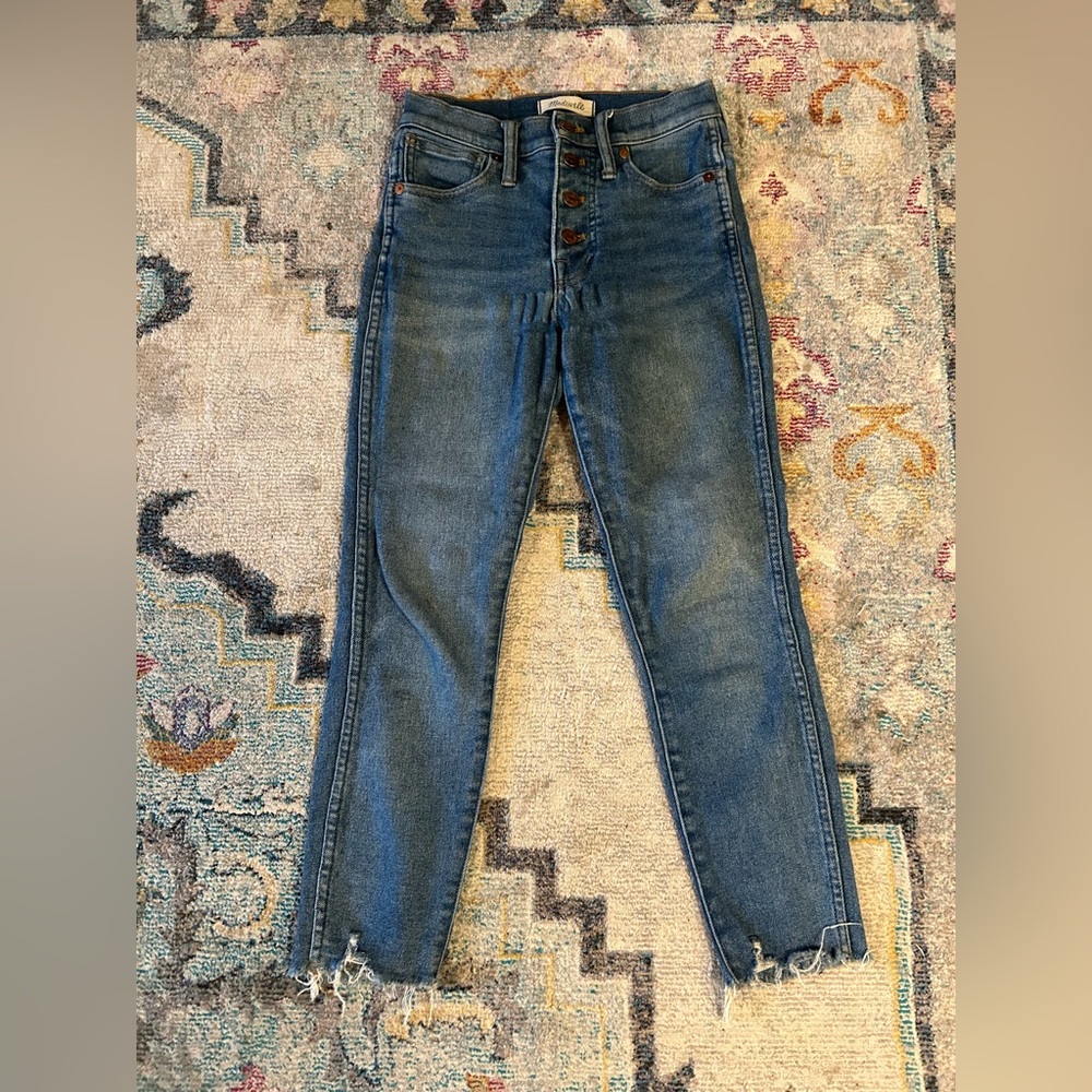 Madewell 10” High-Rise Skinny Cropped Straight Leg